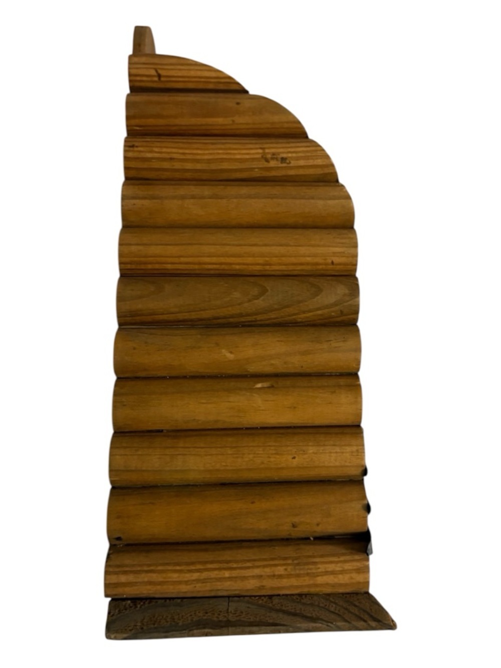 Wooden Slotted Utensil /Stationery Holder with Metal Tree Accent - Brown - Picture 6 of 10